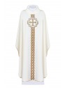 Chasuble Embroidered Cross - ecru (H173)