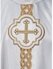 Chasuble Embroidered Cross - ecru (H173)