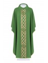 Embroidered Chasuble of the Cross - green (H174)