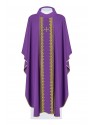 Chasuble Embroidered Cross - purple (H178)