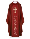 Chasuble embroidered cross and ears - red (H184)