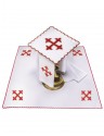 Chalice linen set embroidered cross (20H)