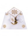 Chalice linen set embroidered Alpha and Omega (63H)