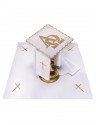 Chalice linen set embroidered Alpha and Omega (64H)