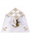 Marian embroidered Chalice linen set (38H)