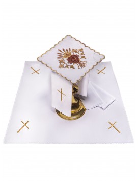 A Jézus Szíve hímzett kehely vászonkészlet