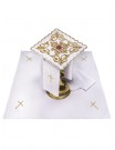 Chalice linen set embroidered IHS+ Crowned Heart (40H)