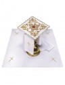 Chalice linen set embroidered IHS+ Crowned Heart (40H)