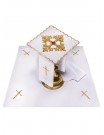 Chalice linen set embroidered cross (68H)