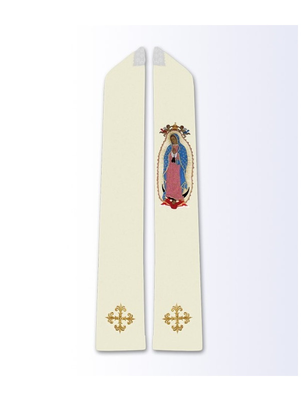 Étole avec l'image de Notre-Dame de Guadalupe