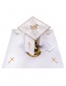 Chalice linen set embroidered IHS (71H)