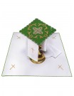 Chalice linen set embroidered cross (45H)