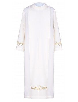 Priest alb with turtleneck + decorative embroidery (1H)