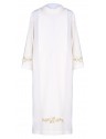 Priest alb with turtleneck + decorative embroidery (1H)