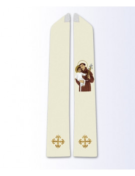 Étole à l'effigie de saint Antoine