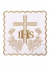 Chalice linen set embroidered IHS + cross (50H)