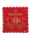 Chalice linen set embroidered IHS + cross (51H)