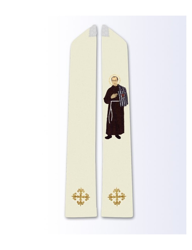 Stuła z wizerunkiem Maksymiliana Kolbe