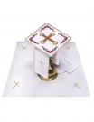 Chalice linen set embroidered cross (55H)