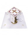 Chalice linen set embroidered cross (55H)