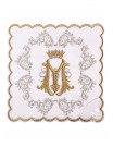 Chalice linen set embroidered Marian pattern (56H)
