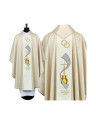 Chasuble de mariage brodée d'or (A)