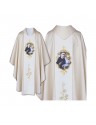 Chasuble in Ecru with St. Anthony Embroidered Panel