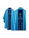 Chasuble mariale - bandes en velours