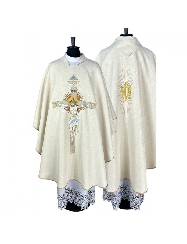 Casulla gótica - Crucifixión de Jesús