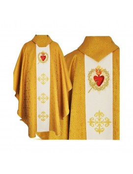 Ornat gotycki - Serce w koronie cierniowej