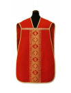 Roman chasuble red - damask fabric (5)