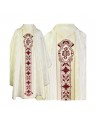Gothic chasuble, jacquard fabric, ecru (61)