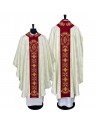 Gothic chasuble, jacquard fabric, ecru (66)