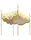 Embroidered processional canopy - ecru (9)