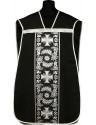 Roman chasuble black - elano-wool (1)
