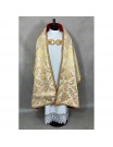 Liturgical veil richly decorated - brocade fabric (1K)