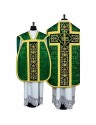 Roman green chasuble - manipulator, burse, veil, stole (6K)