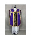 Roman chasuble purple - manipulator, burse, veil, stole (3K)