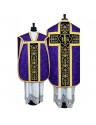 Roman chasuble purple - manipulator, burse, veil, stole (3K)