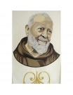 St. Padre Pio embroidered stole - purple color (2K)