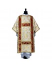 Semi-Gothic dalmatic richly decorated - brocade fabric (1K)