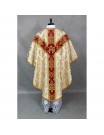 Semi-Gothic richly decorated chasuble - brocade fabric (1K)