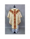 Semi-Gothic richly decorated chasuble - brocade fabric (1K)