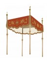Bestickter Prozessionsbaldachin - rot (12)