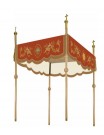 Embroidered processional canopy - red (12)