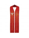 Holy Spirit stole - red embroidered (2)