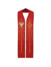 Holy Spirit stole - red embroidered (2)