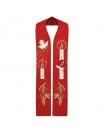 Holy Spirit stole - red embroidered (3)