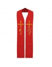 Holy Spirit stole - red embroidered (5)