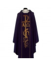 Chasuble with Alpha and Omega pattern embroidered belt
